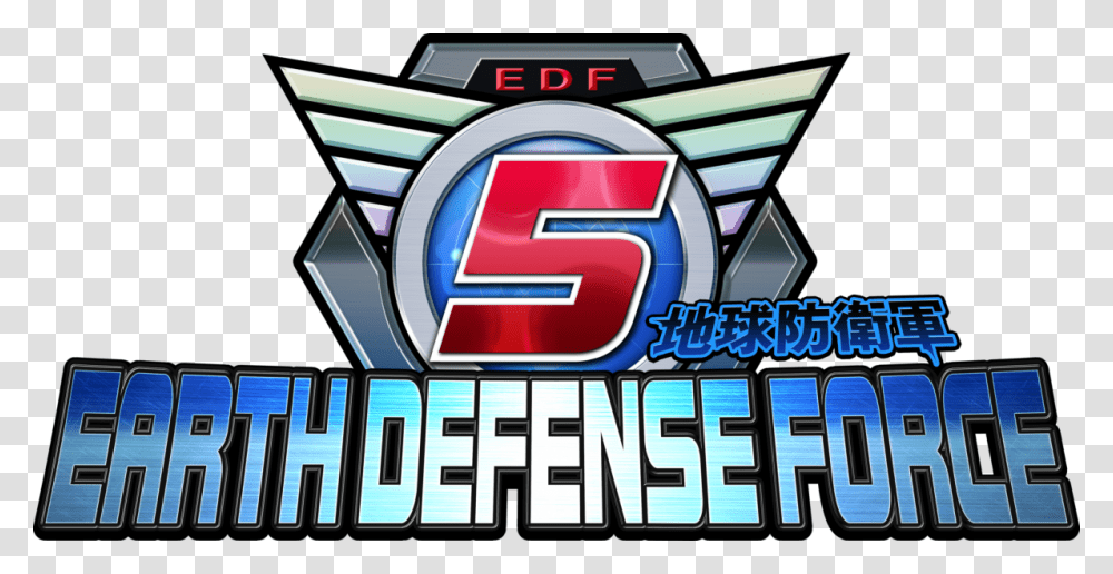 Earth Defense Force 5 Logo, Urban, City, Word Transparent Png