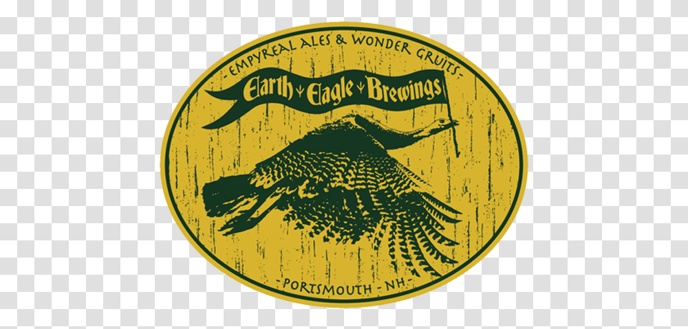 Earth Eagle Earth Eagle Brewery Logo, Label, Plant Transparent Png