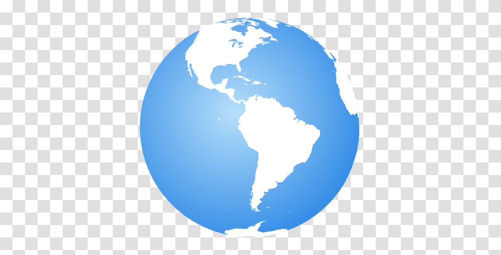 Earth Globe Centered On Latin America, Moon, Outer Space, Night, Astronomy Transparent Png