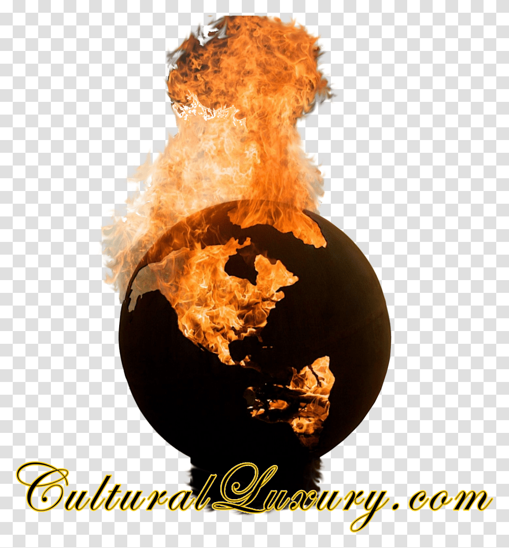 Earth Globe It Art Third Rock Fire Pit Earth Shaped Fire Pit, Flame, Fungus, Bonfire, Food Transparent Png