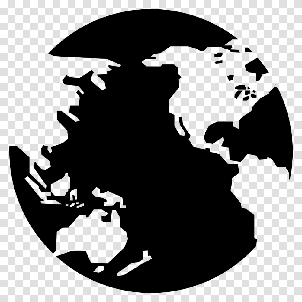 Earth Globe With Continents Earth Continents, Stencil, Person, Human, Astronomy Transparent Png