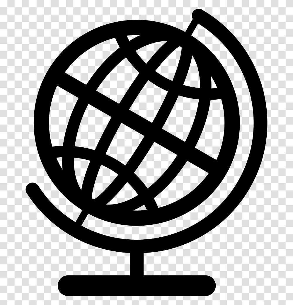 Earth Globe With Grid Comments Globe Terrestre Icon, Astronomy, Outer Space, Universe, Sphere Transparent Png