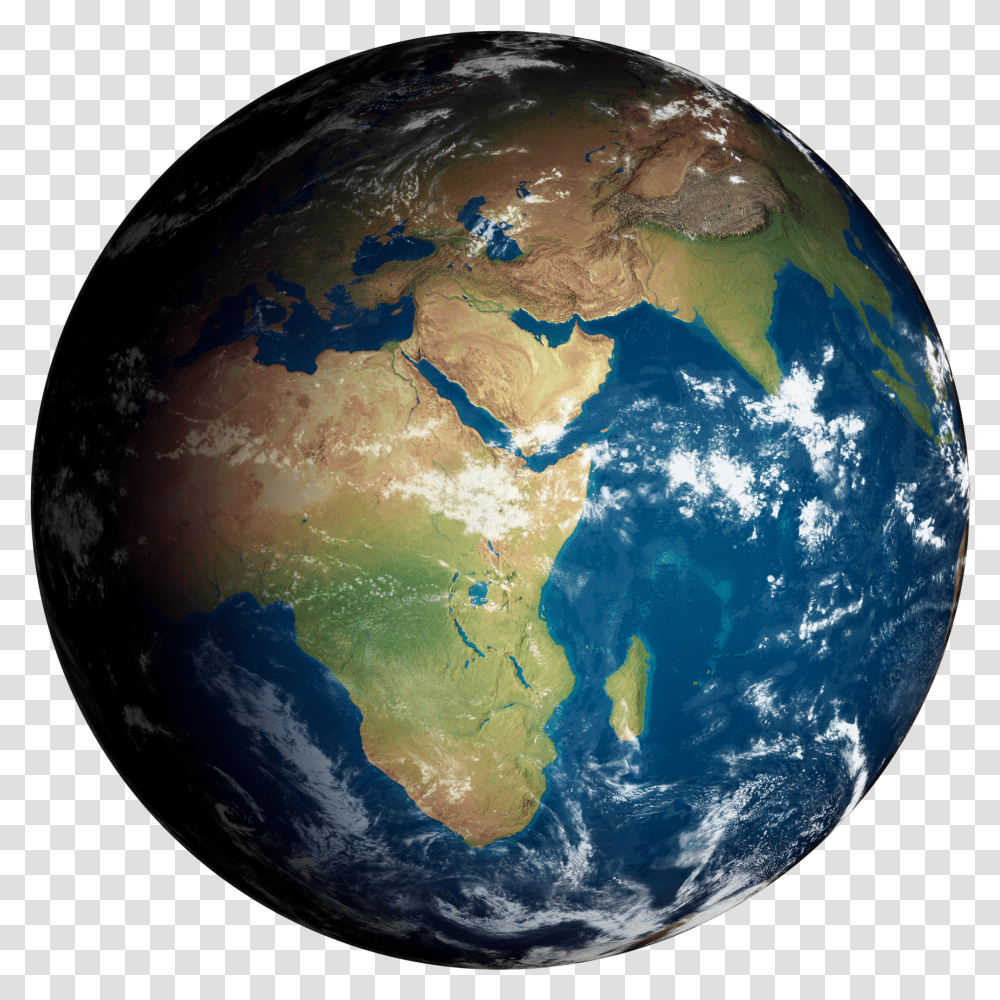 Earth Globe World Africa Asia Close East India Globe With Trees Transparent Png