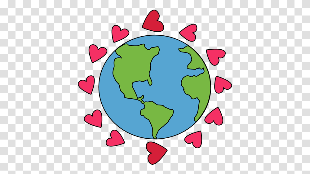 Earth Heart Clipart Free Download Earth With Hearts Clipart, Outer Space, Astronomy, Universe, Planet Transparent Png