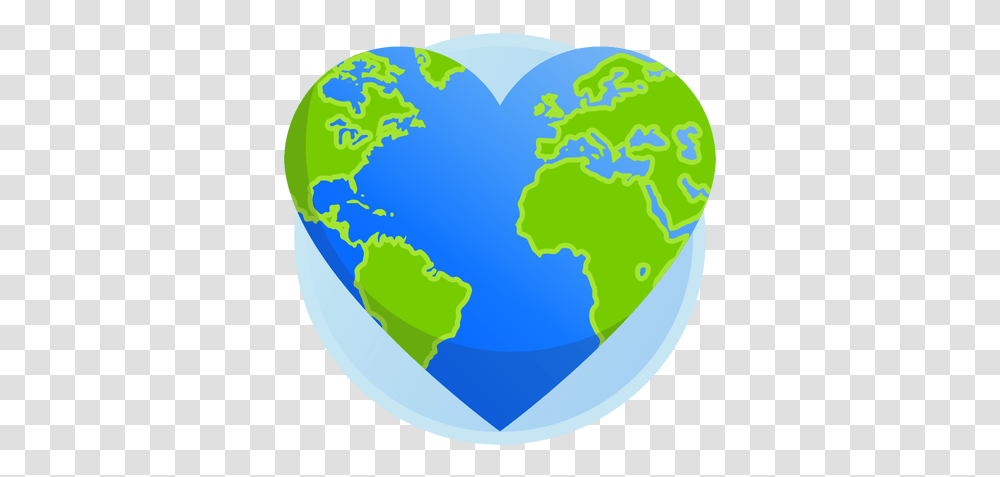 Earth Heart Icon & Svg Vector File Background World Globe, Outer Space, Astronomy, Universe, Planet Transparent Png