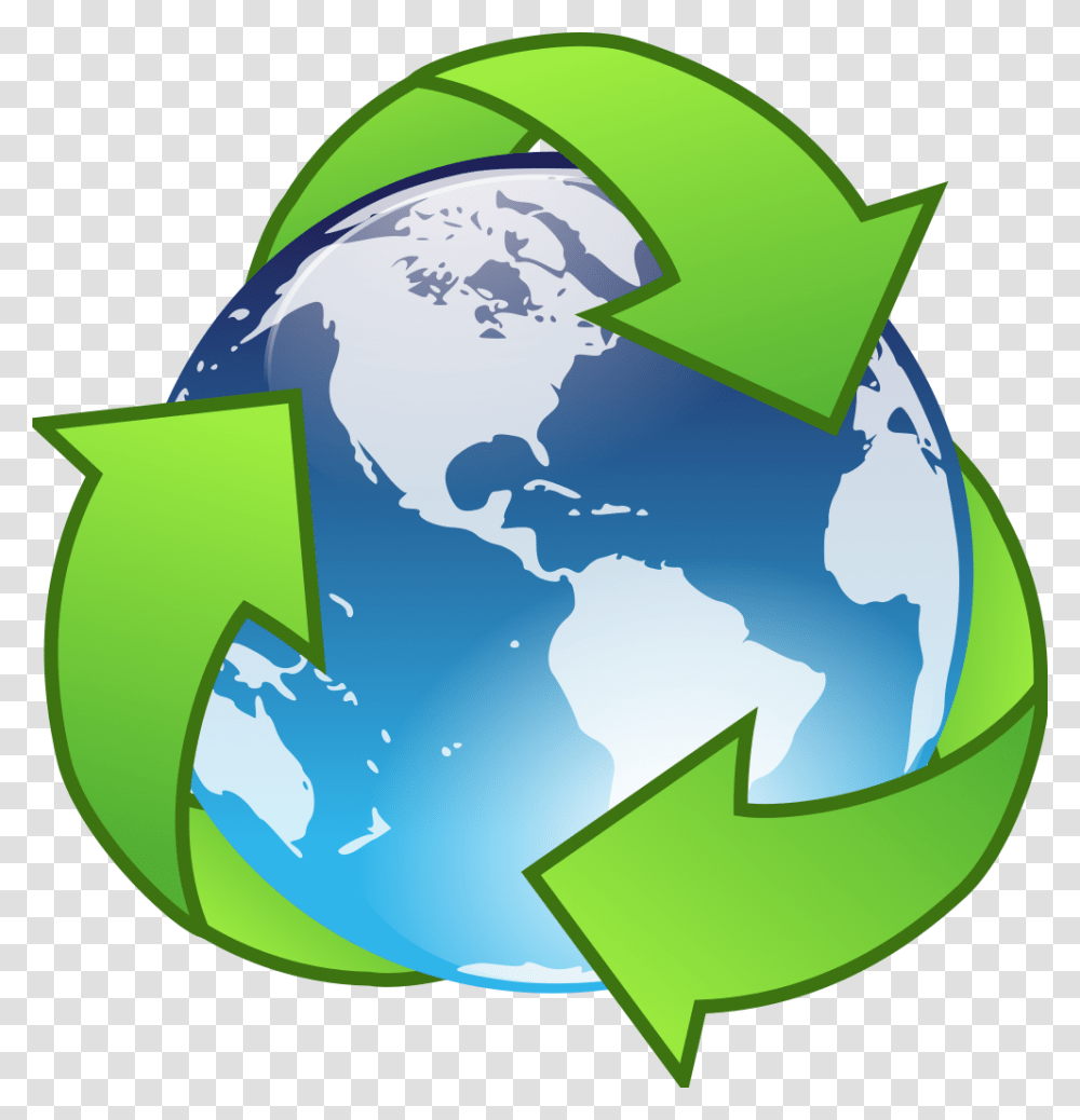 Earth Recycle, Recycling Symbol Transparent Png