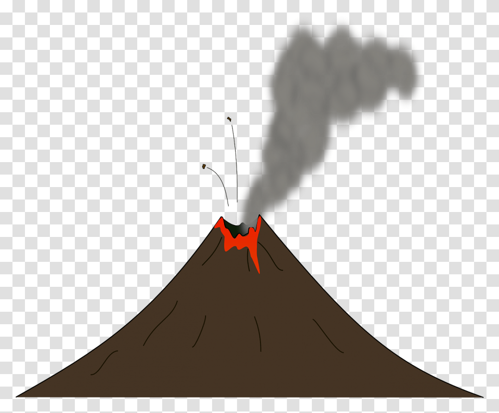 Earth Smoke Volcano Free Vector Graphic On Pixabay Volcanic Eruption Gif, Mountain, Outdoors, Nature, Bow Transparent Png
