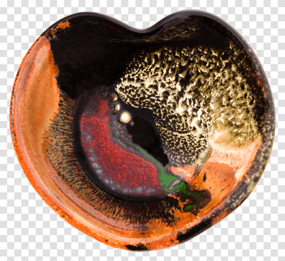 Earth Tones And Red Heart Bowl Macro Photography, Sphere, Animal, Invertebrate, Sea Life Transparent Png