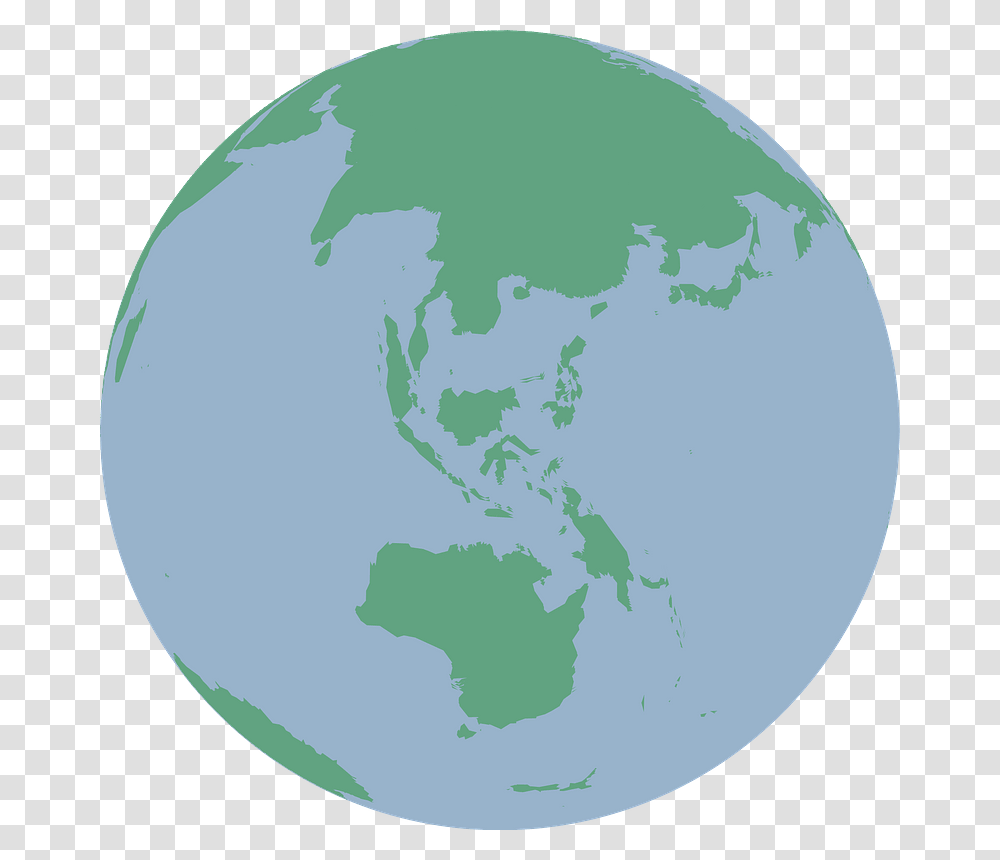 Earth With Asia And Australia Clipart Earth, Outer Space, Astronomy, Universe, Planet Transparent Png