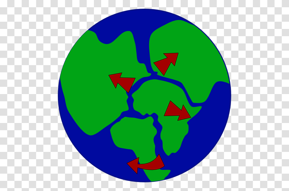 Earth With Continents Breaking Up Clip Art, Recycling Symbol, Outer Space, Astronomy, Universe Transparent Png