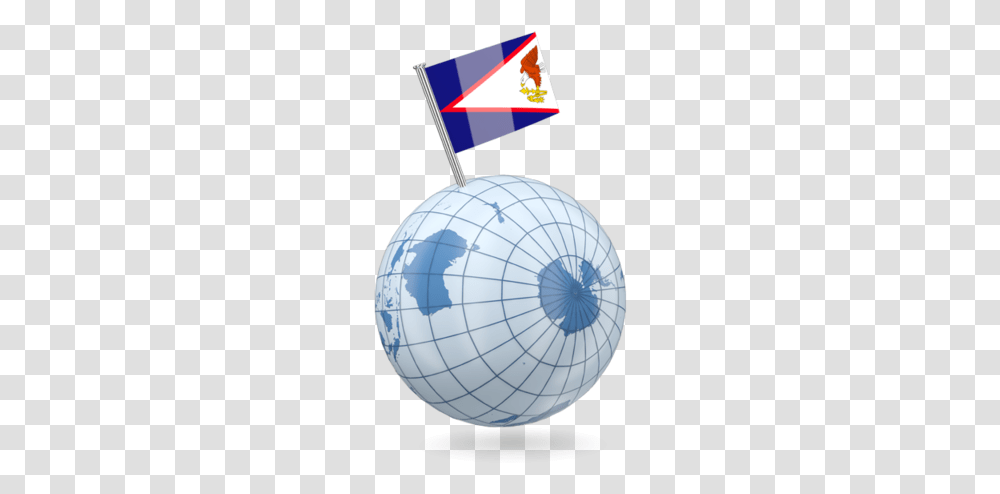 Earth With Flag Pin Sphere, Outer Space, Astronomy, Universe, Planet Transparent Png