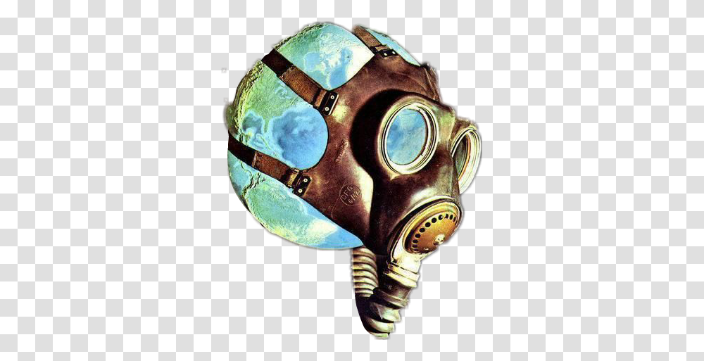 Earth With Gas Mask, Goggles, Accessories, Accessory, Head Transparent Png