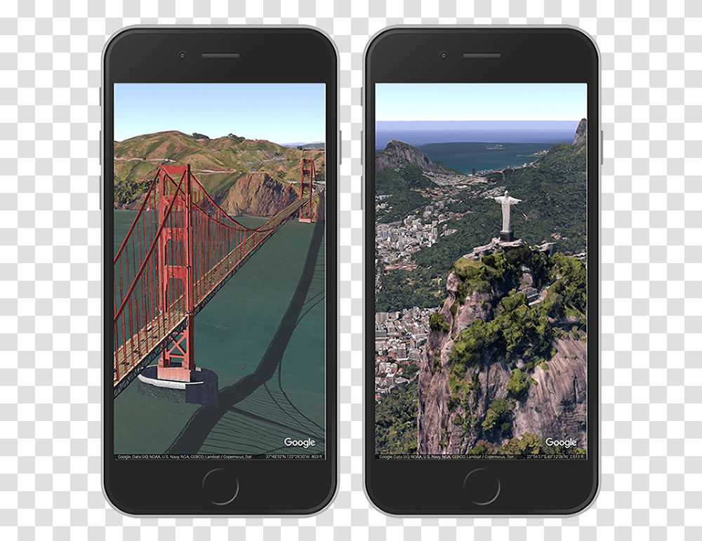 Earthpostcards On Ios Iphone On Google Earth, Electronics, Mobile Phone, Cell Phone Transparent Png