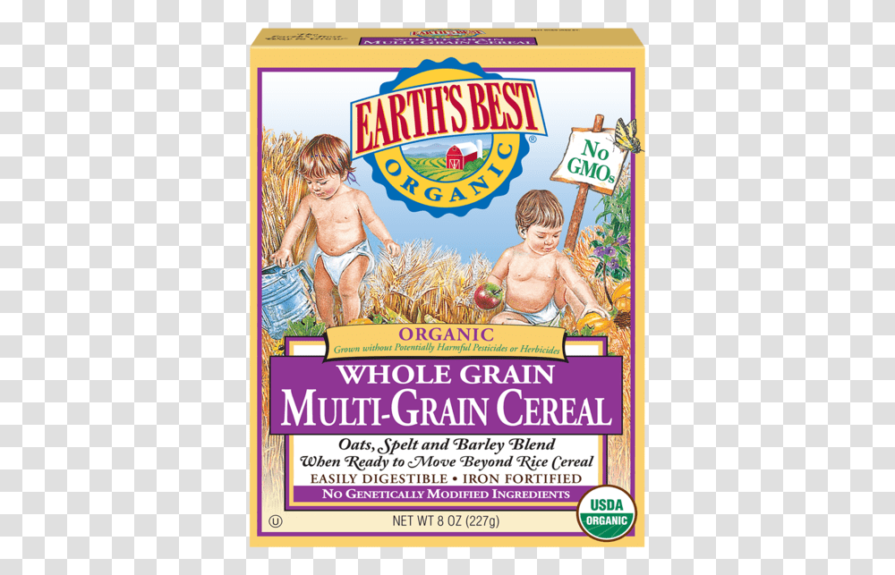Earths Best Baby Cereal, Person, Advertisement, Poster, Flyer Transparent Png