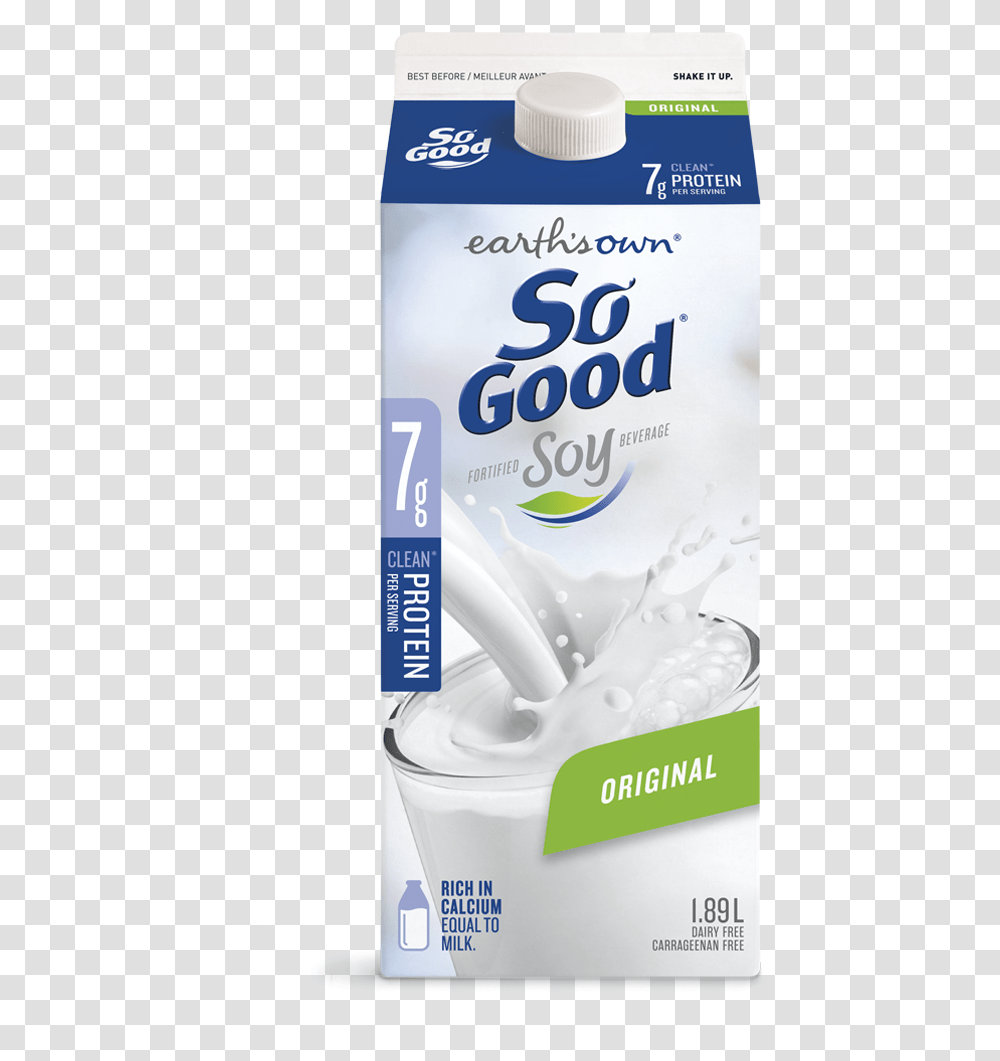 Earths Own Original Soy Milk Plant Based Milk So Good, Beverage, Drink, Dairy Transparent Png