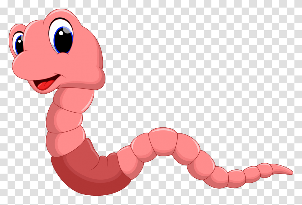 Earthworm Clipart Worm Cartoon, Animal, Mouth, Teeth, Stomach Transparent Png