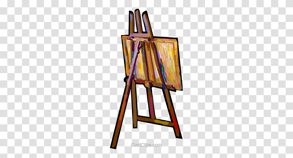 Easel And Canvass Royalty Free Vector Clip Art Illustration, Modern Art, Building, Architecture, Painting Transparent Png