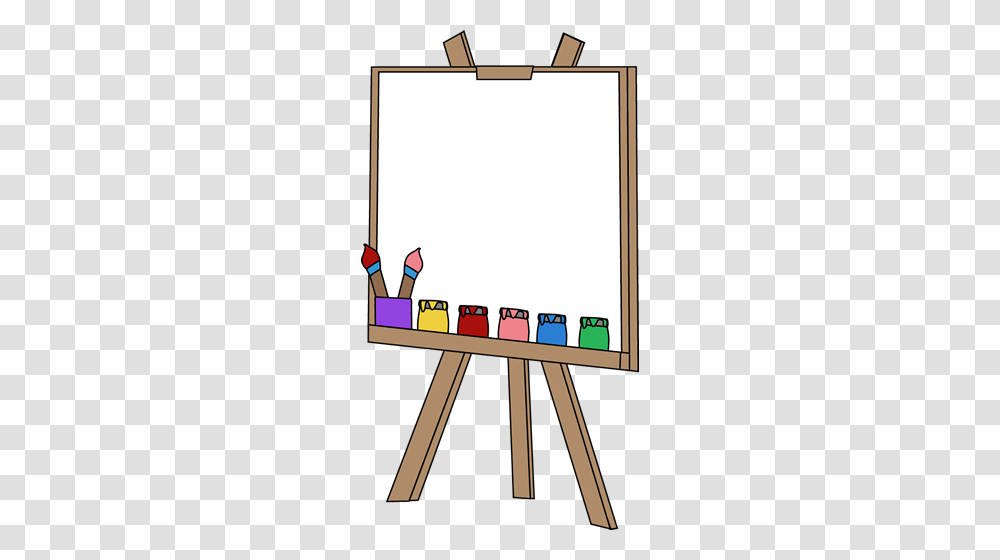 Easel Clip Art, White Board, Paint Container, Home Decor, Canvas Transparent Png
