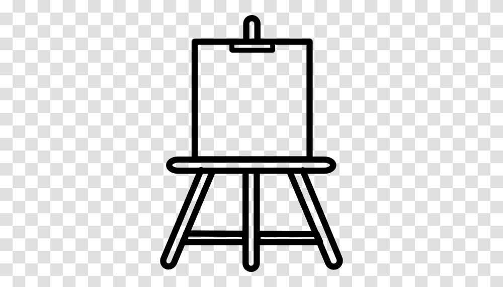 Easel Icon, Chair, Furniture, Canvas, Lamp Transparent Png