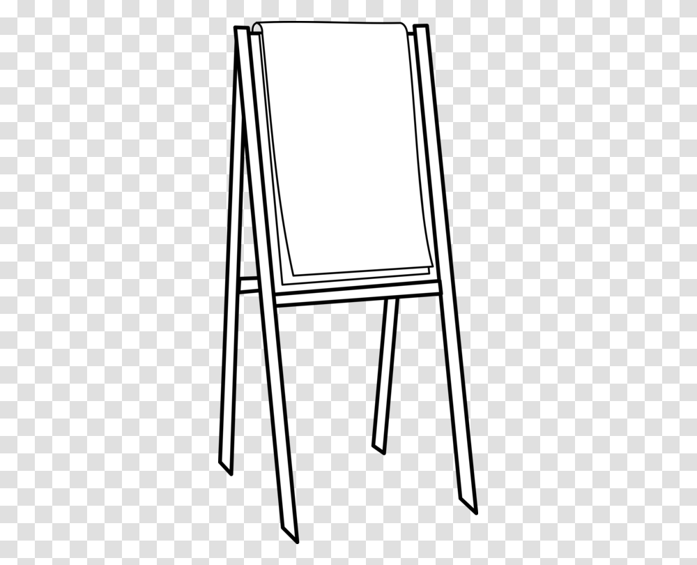 Easel Painting Art Drawing Black And White, White Board, Appliance, Canvas Transparent Png