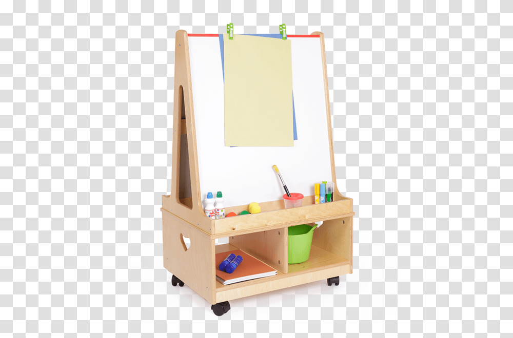 Easle With Storage, Furniture, Box, Canvas, Cabinet Transparent Png
