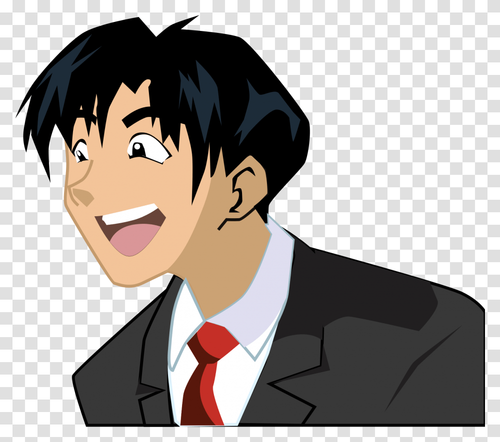 East Asian Man Clip Arts Cartoon Characters Asian Male, Tie, Accessories, Accessory, Necktie Transparent Png