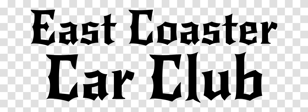 East Coaster Car Club Decal Calligraphy, Gray, World Of Warcraft Transparent Png
