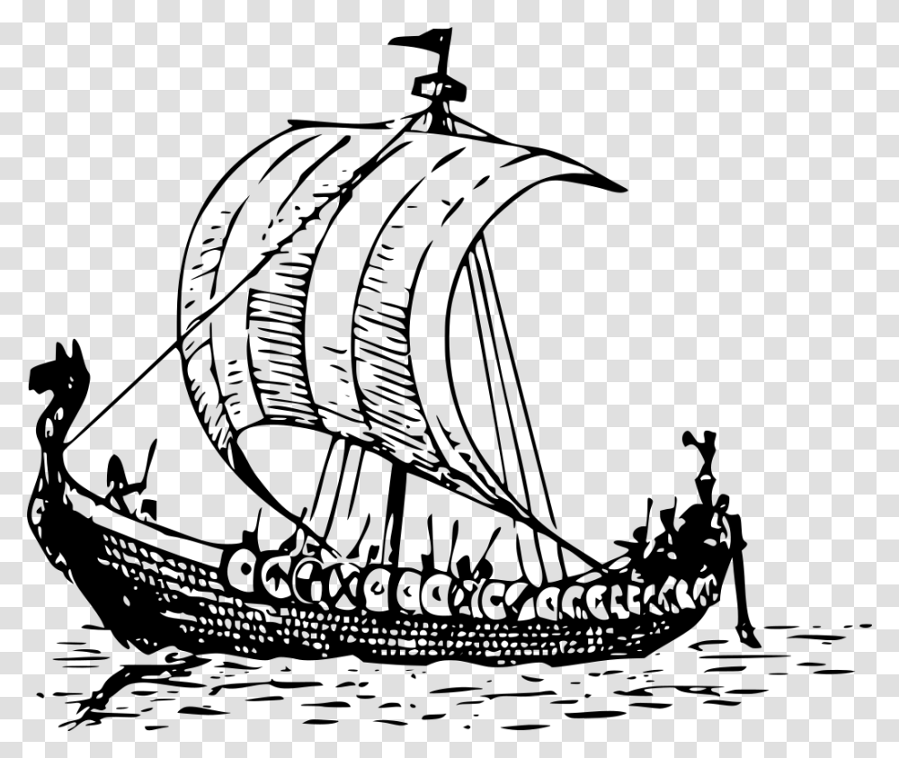 East Photography Viking Ship Clip Art, Gray, World Of Warcraft Transparent Png