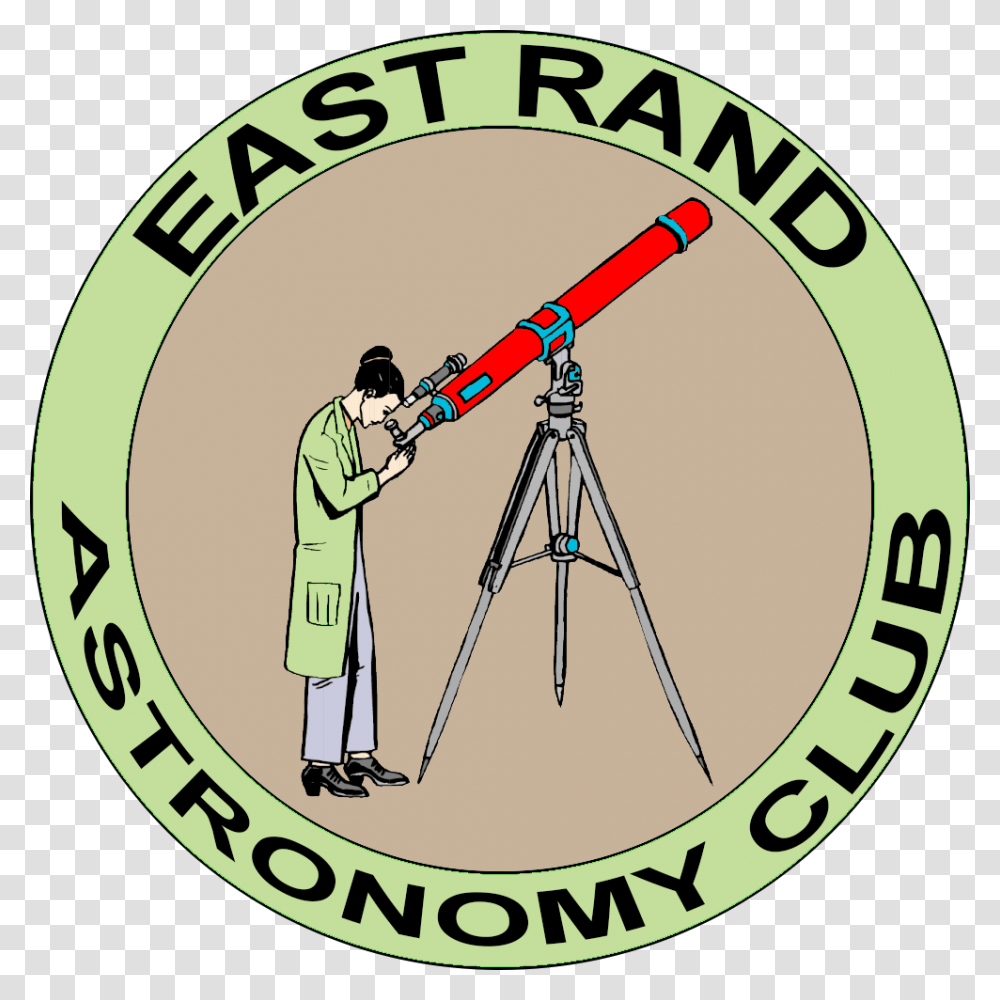 East Rand Astronomy Club Circle, Tripod, Person, Human, Word Transparent Png