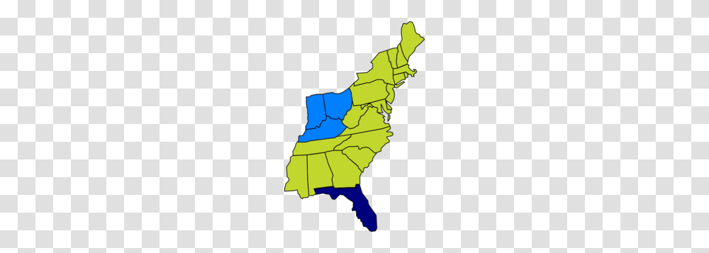 East Region Us Clip Art, Map, Diagram, Plot, Atlas Transparent Png