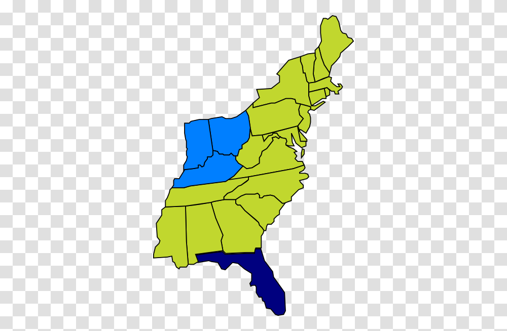 East Region Us Clip Art, Plot, Map, Diagram, Atlas Transparent Png