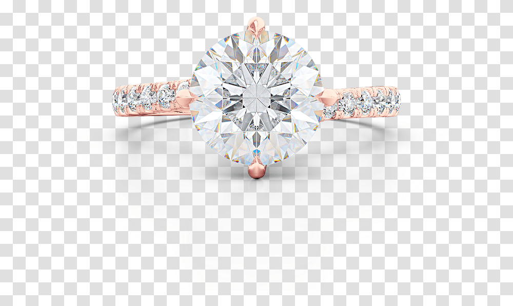 East West Four Prong Round Solitaire Engagement Ring, Diamond, Gemstone, Jewelry, Accessories Transparent Png