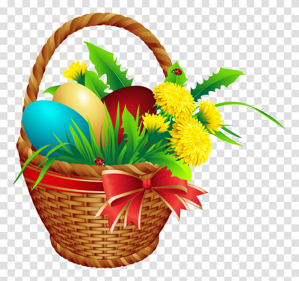 Easter Basket Clip Art, Egg, Food Transparent Png