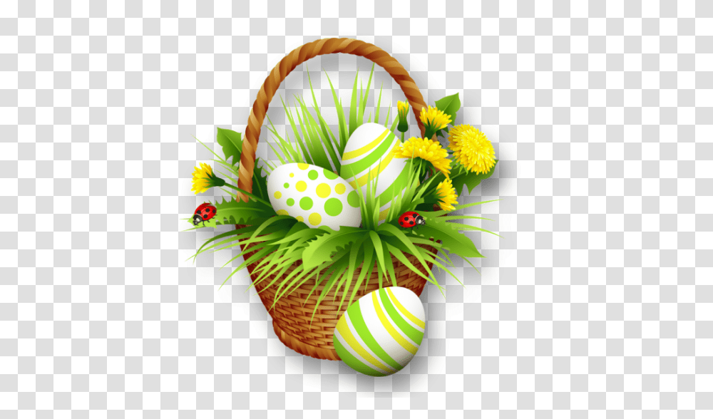 Easter Basket High Quality Image, Easter Egg, Food, Pineapple, Fruit Transparent Png