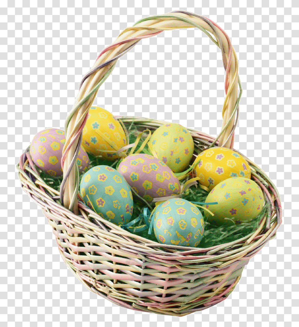 Easter Basket Pic Easter Egg Basket, Food, Shopping Basket Transparent Png