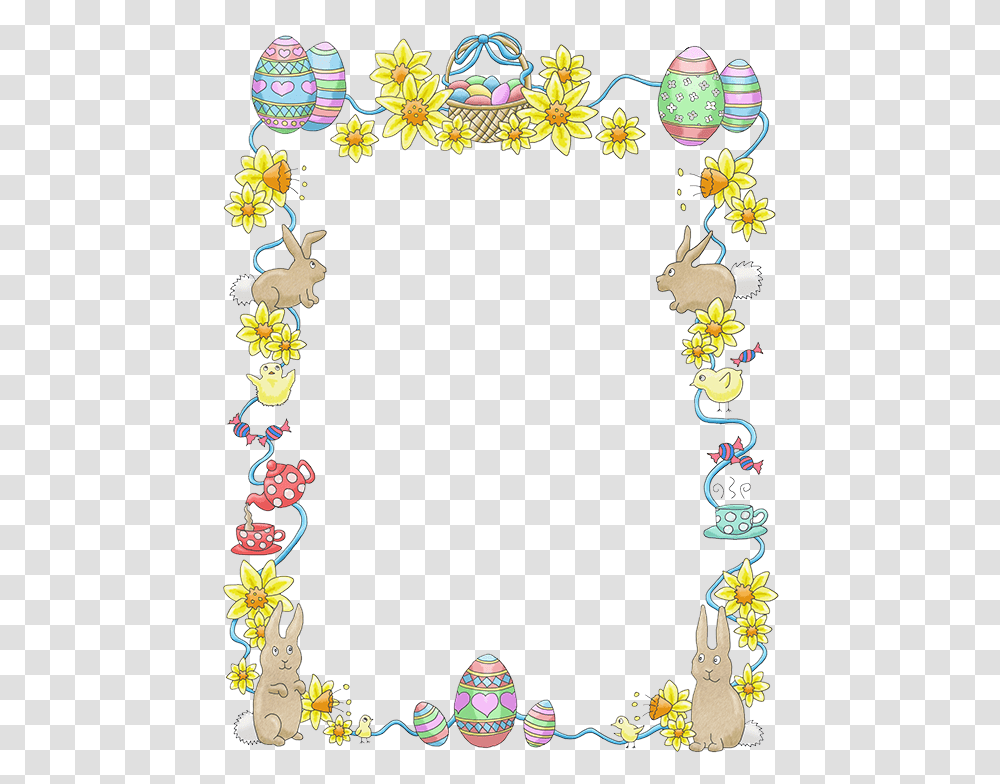 Easter Border Clipart Easter Border Clipart, Floral Design, Pattern Transparent Png