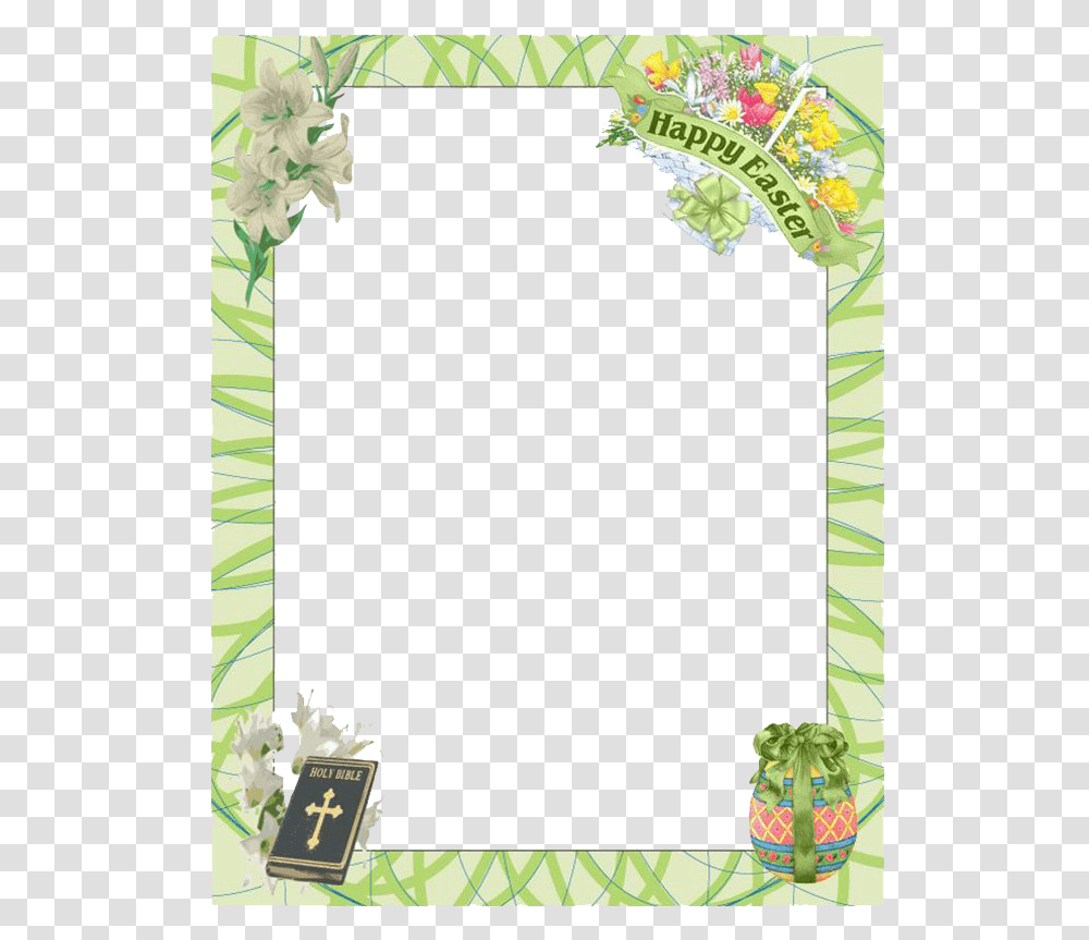 Easter Border Image Christian Easter Border Clipart, Plant, Flower, Blossom, Pattern Transparent Png