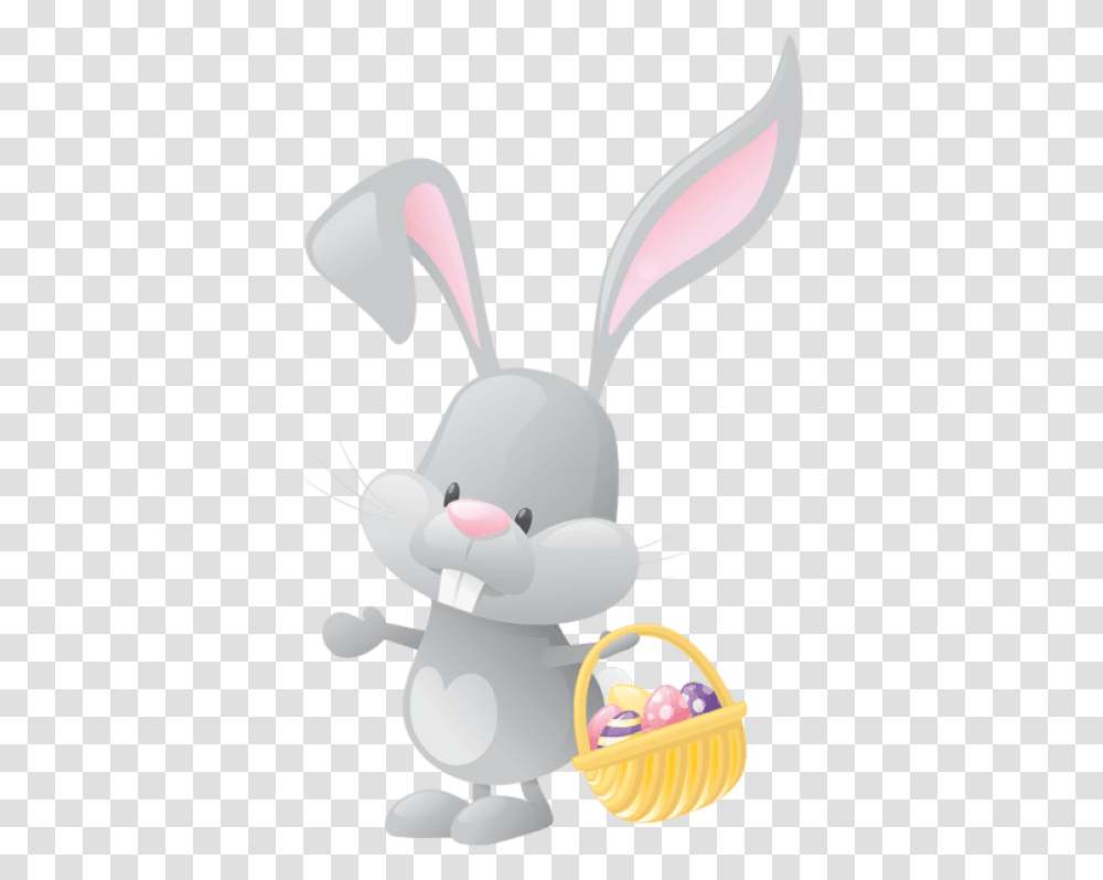 Easter Bunny Basket Easter Bunny Background, Animal, Mammal, Snowman, Rabbit Transparent Png