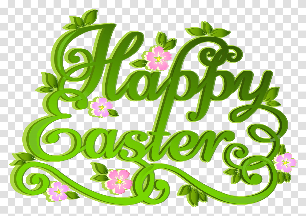Easter Bunny Clip Art Background Happy Easter, Floral Design, Pattern Transparent Png