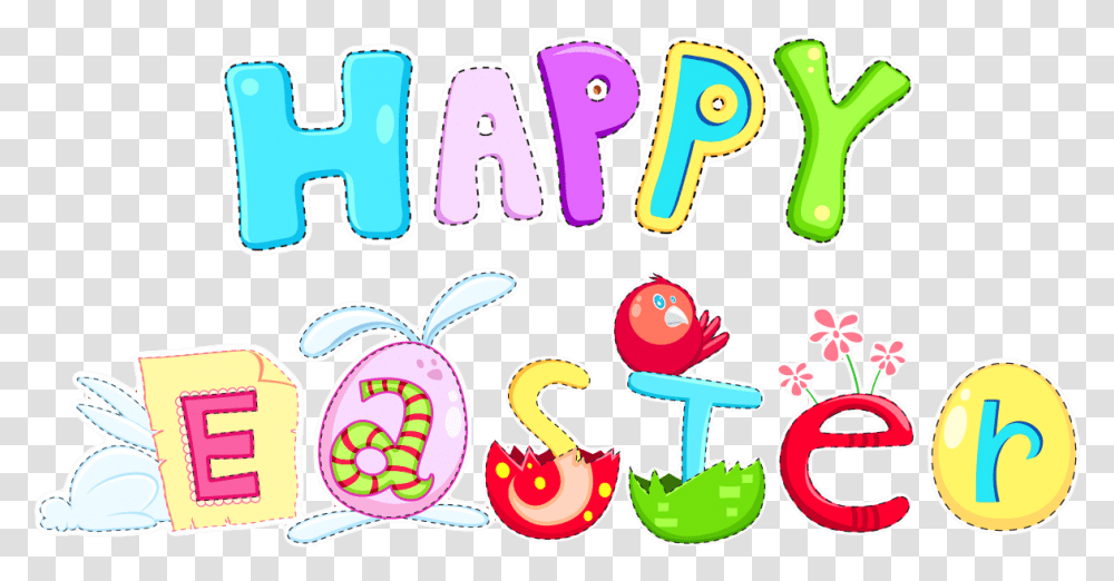 Easter Bunny Clip Art Happy Easter Clipart Background, Text, Alphabet, Number, Symbol Transparent Png
