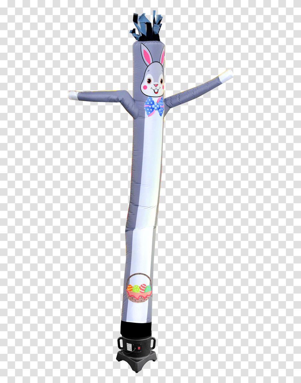 Easter Bunny Design 10ft Air Dancers Inflatable Tube Cross, Leisure Activities, Weapon, Blade Transparent Png