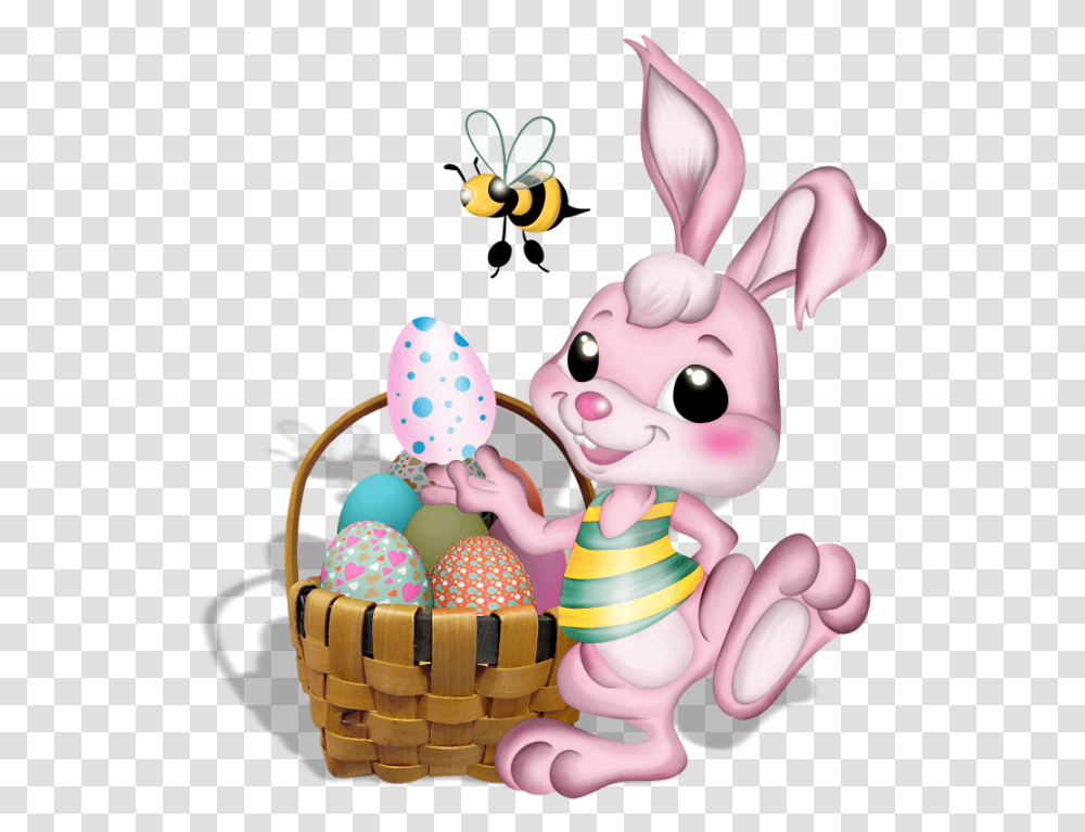 Easter Bunny Easter Bunny Bee, Food, Egg, Toy, Basket Transparent Png