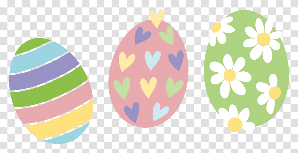 Easter Bunny Easter Egg Easter Eggs In A Line, Food Transparent Png