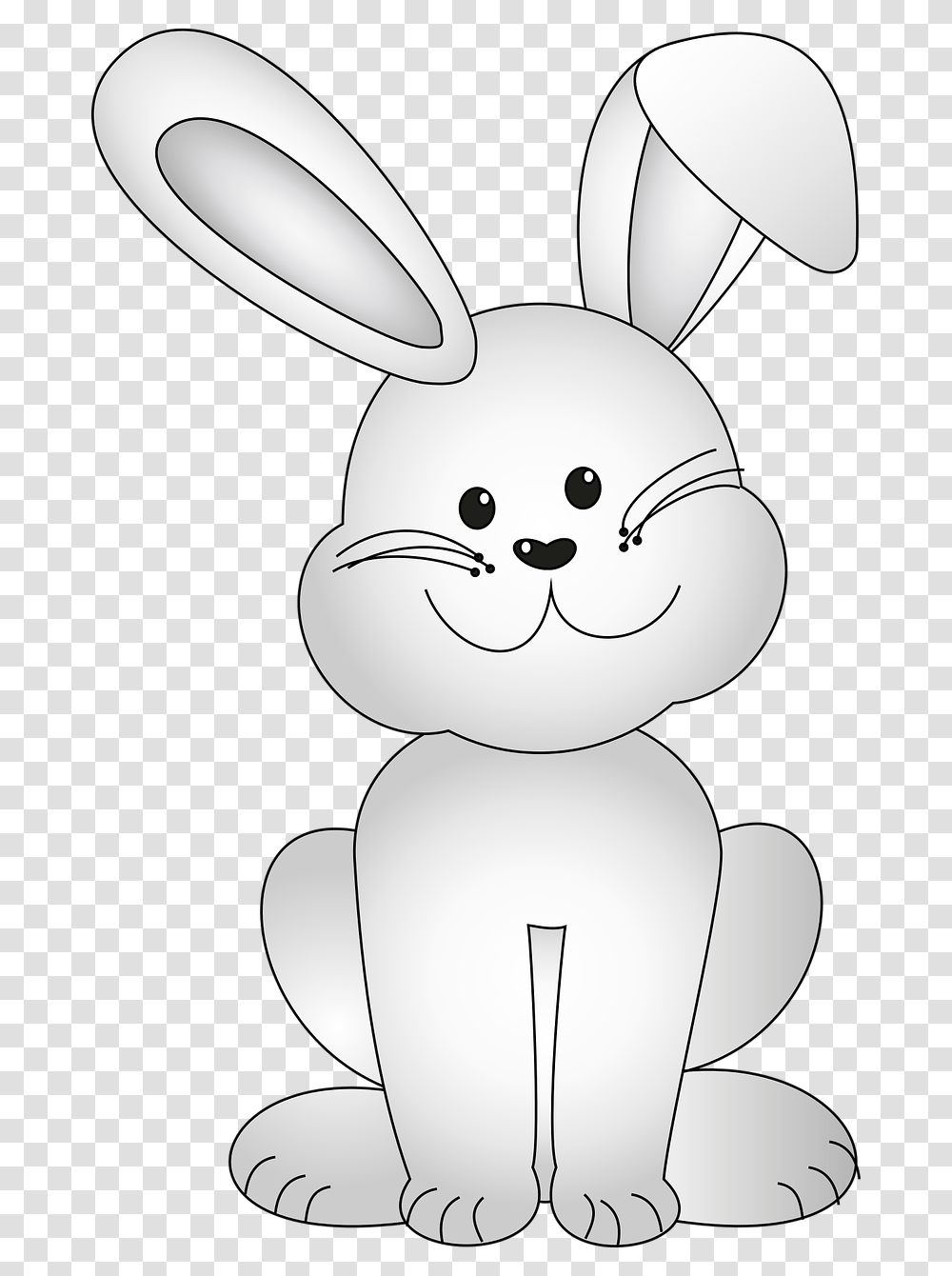Easter Bunny Easter Hare Free Picture Pupu Piirrettyn, Snowman, Winter, Outdoors, Nature Transparent Png