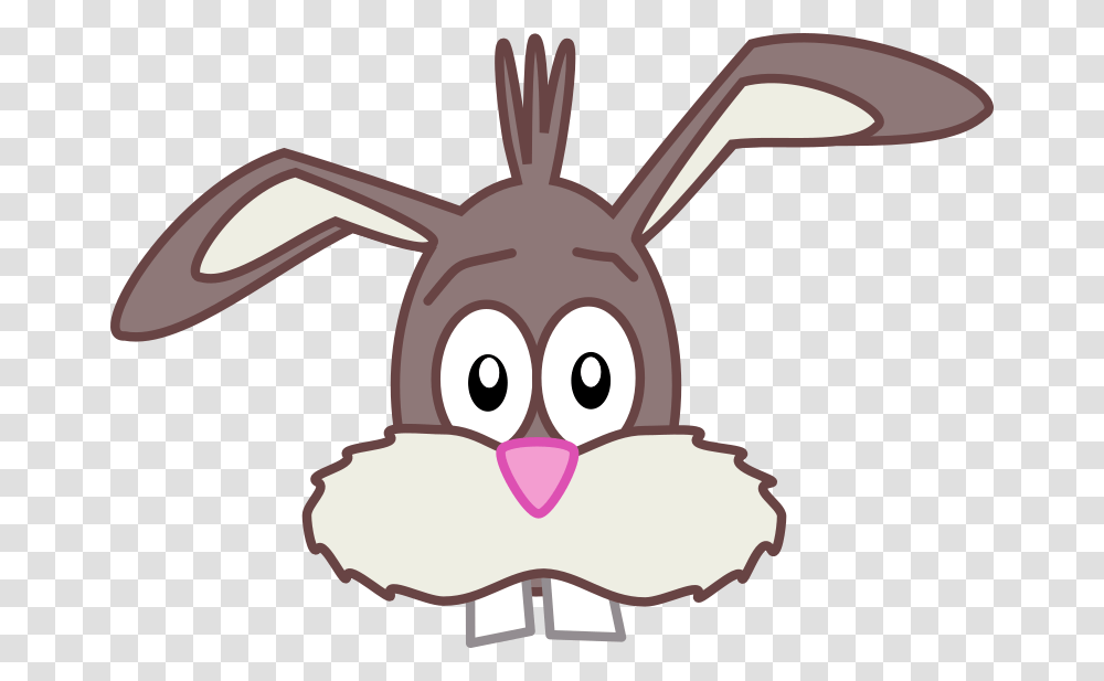 Easter Bunny Face Clipart, Animal, Mammal, Cross Transparent Png