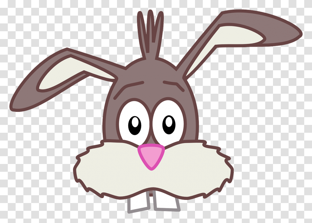 Easter Bunny Face Clipart Cartoon Rabbit With Buck Teeth, Animal, Mammal, Deer, Wildlife Transparent Png