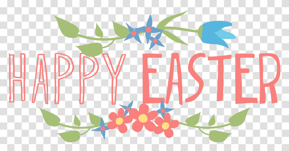 Easter Bunny Happiness Clip Art Happy Easter Clipart Background, Alphabet, Floral Design Transparent Png