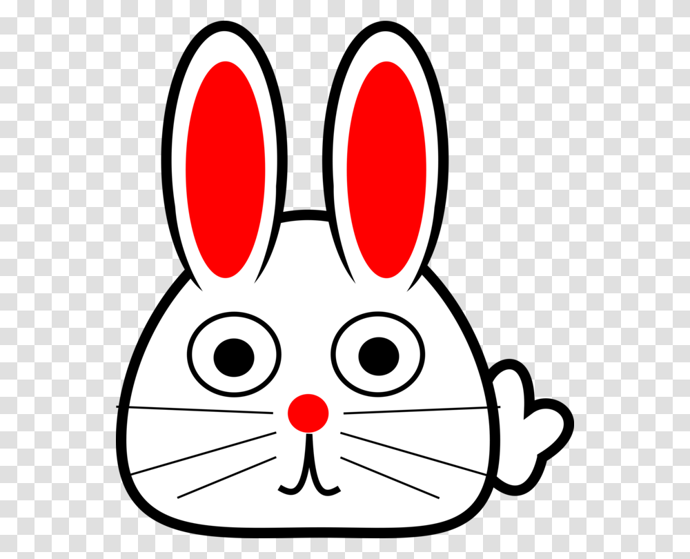 Easter Bunny Hare Domestic Rabbit Face, Animal, Mammal, Stencil Transparent Png