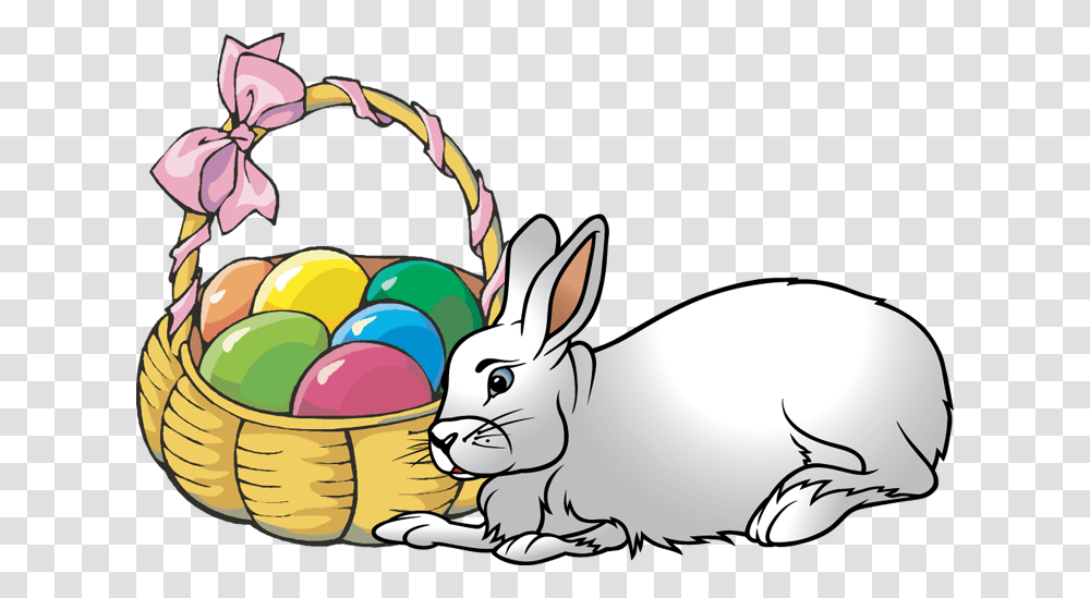 Easter Bunny Head Clipart, Basket, Food, Egg, Rabbit Transparent Png