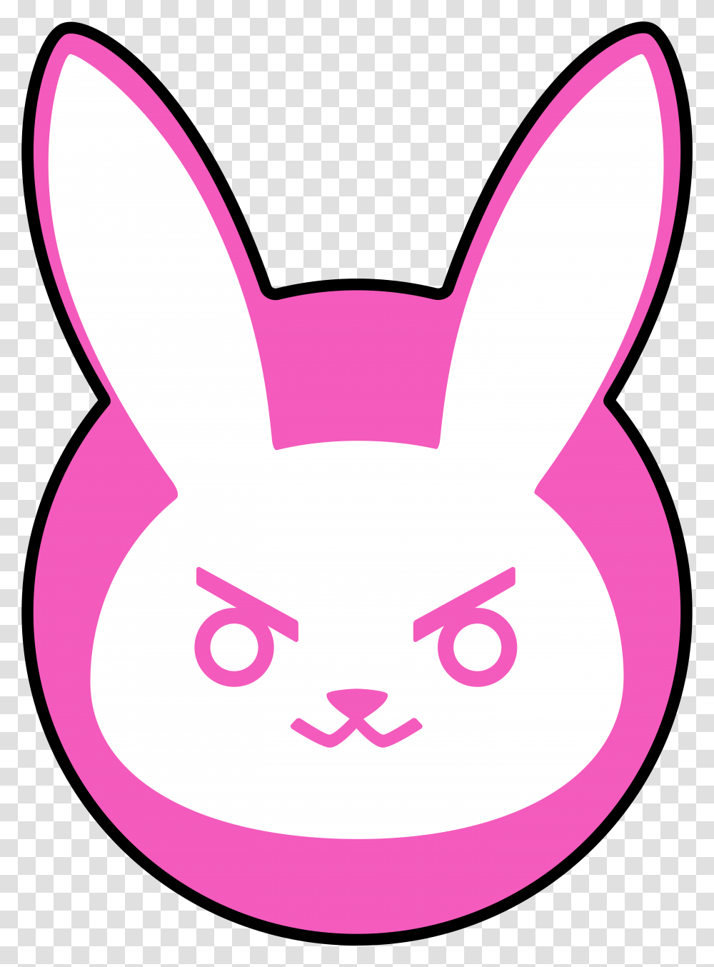 Easter Bunny Overwatch Dva Bunny Logo, Animal, Mammal, Pet Transparent Png